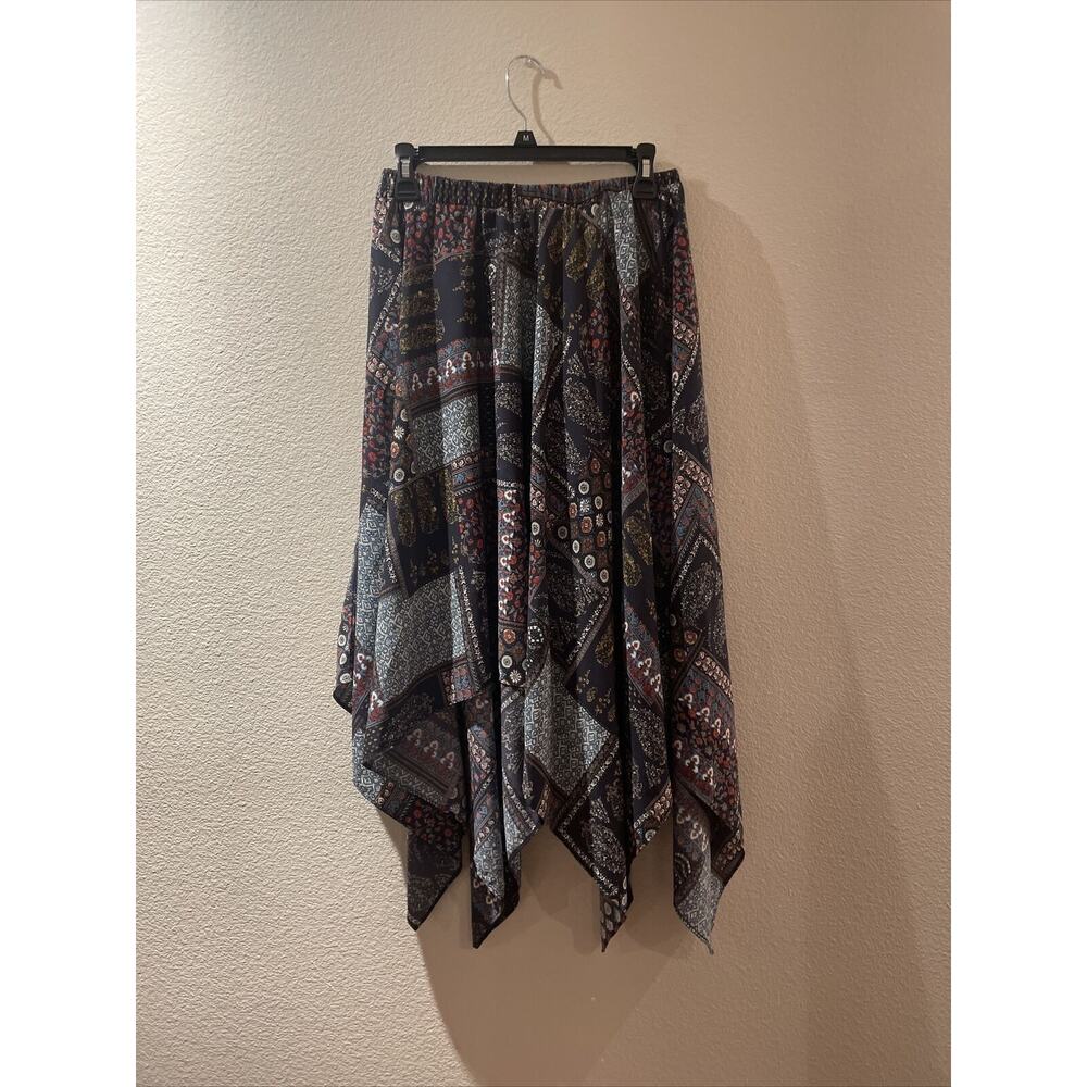 soprano, multicolor high low skirt, m, nwt